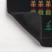Weihnachts-Retro-Videospiel Mousepad (Ecke)