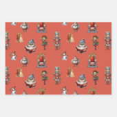 Weihnachts Retro Vinyl Fairycore Geschenkpapier Set (Vorderseite)