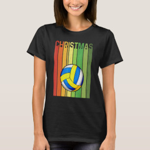 Weihnachts-Retro-Volleyballspieler Süße Gruppenpar T-Shirt