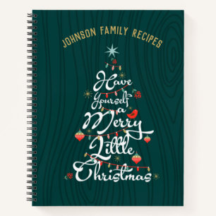 Weihnachts Rezept Buch Organizer Journal Xmas Tree