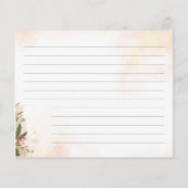 Weihnachts-Rezept-Card-Brautparty (Rückseite)