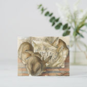 Weihnachts-Rezept-Karte Feiertagspostkarte (Stehend Vorderseite)