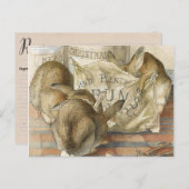 Weihnachts-Rezept-Karte Feiertagspostkarte (Vorne/Hinten)