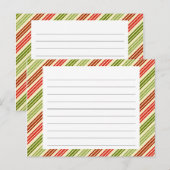 Weihnachts-Rezept-Karte Postkarte (Vorne/Hinten)