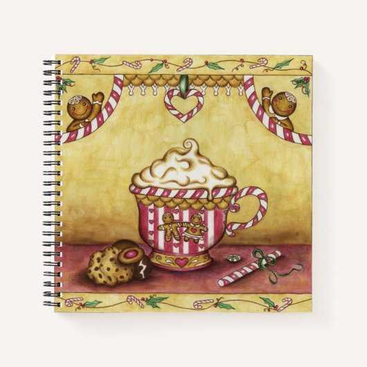 Weihnachts Rezept Kochbuch Geschenk Notizblock (Vorderseite)