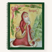 Weihnachts Rezept Kochbuch Notizblock (Vorderseite)