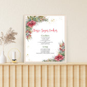 Weihnachts-Rezept-Poster Poster