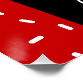 Weihnachts Rhythmische Gymnastik Red Candy Sprinkl Poster (Ecke)