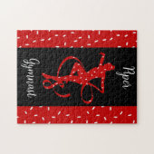 Weihnachts Rhythmische Gymnastik Red Candy Sprinkl Puzzle (Horizontal)