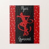 Weihnachts Rhythmische Gymnastik Red Candy Sprinkl Puzzle (Vertikal)