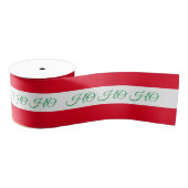 Weihnachts-Ribbon & Ho Ho Ho Stripe Rote/Grüne Süß Ripsband (Spule)