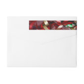 Weihnachts-Ribbons Red Green und Gold Holiday (Rückseite)