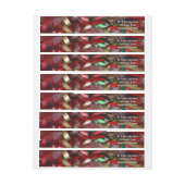 Weihnachts-Ribbons Red Green und Gold Holiday (Bogen)