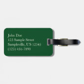 Weihnachts-Ribbons Red Green und Gold Holiday Gepäckanhänger (Rückseite horizontal)