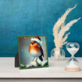 Weihnachts-Robin 1 Fotoplatte (InSitu)