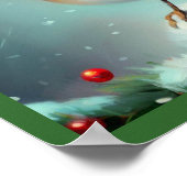 Weihnachts-Robin 1 Poster (Ecke)