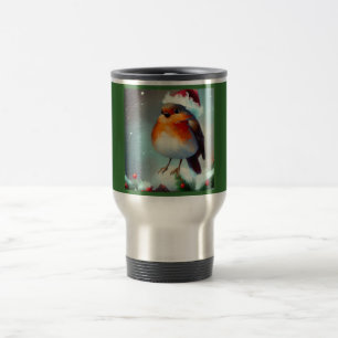 Weihnachts-Robin 1 Reisebecher