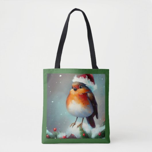 Weihnachts-Robin 1 Tasche (Vorderseite)