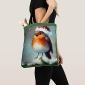 Weihnachts-Robin 1 Tasche (Von Nahem)