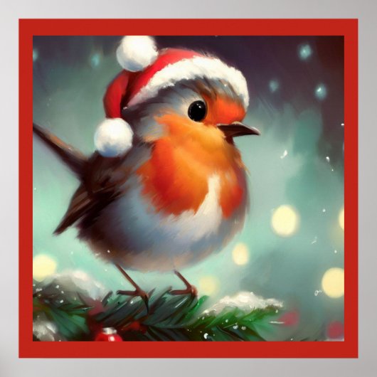 Weihnachts-Robin 2 Poster (Vorne)