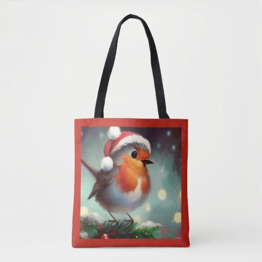 Weihnachts-Robin 2 Tasche (Vorderseite)