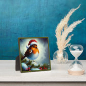 Weihnachts-Robin 3 Fotoplatte (InSitu)