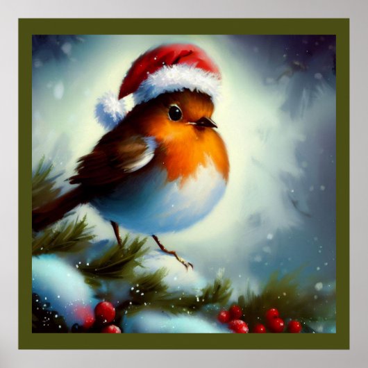 Weihnachts-Robin 3 Poster (Vorne)