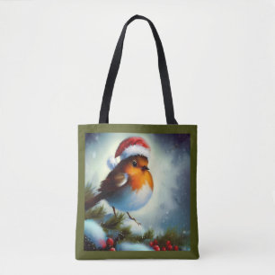 Weihnachts-Robin 3 Tasche