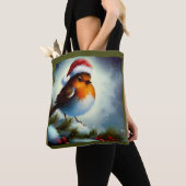 Weihnachts-Robin 3 Tasche (Von Nahem)