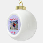 Weihnachts Robin Keramik Ball Ornament (Rechts)