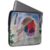 Weihnachts Robin Laptop Sleeve (Vorne Rechts)