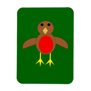 Weihnachts Robin Premium Magnet