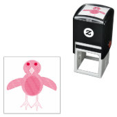 Weihnachts Robin Self Inking Briefmarke Permastempel (Beispiel)