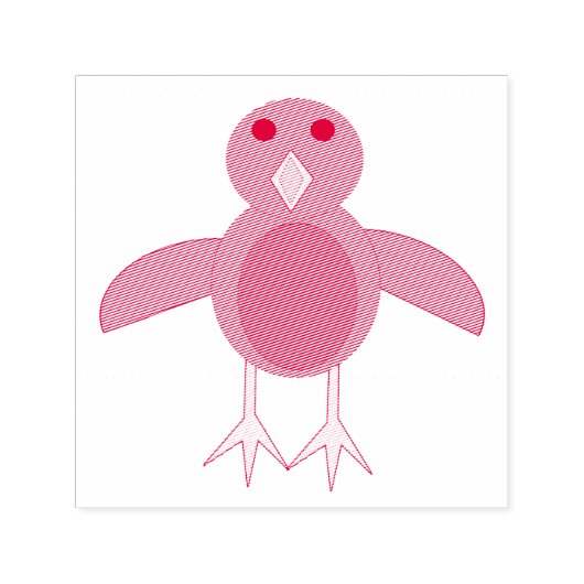 Weihnachts Robin Self Inking Briefmarke Permastempel (Design)
