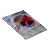 Weihnachts Robin Spiral Notebook Notizblock (Rechte Seite)