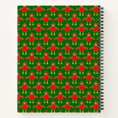 Weihnachts Robin Spiral Notebook Notizbuch (Rückseite)