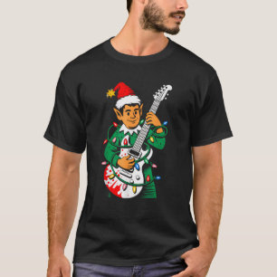 Weihnachts-Rocker-Elf-Santa-Rock-Hand-Xmas-Squad-I T-Shirt