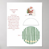 Weihnachts-Rocker-Karte Poster (Vorne)