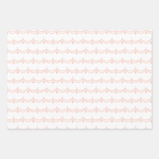 Weihnachts Rocking Horse Bauble Light Pattern Geschenkpapier Set (Vorderseite 2)