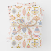 Weihnachts Rocking Horse Bauble Light Pattern Geschenkpapier Set (Beispiel)