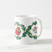 Weihnachts-Rockpferden-Geist Kaffeetasse (VorderseiteRechts)