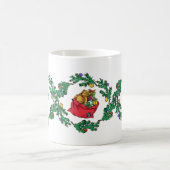 Weihnachts-Rockpferden-Geist Kaffeetasse (Mittel)