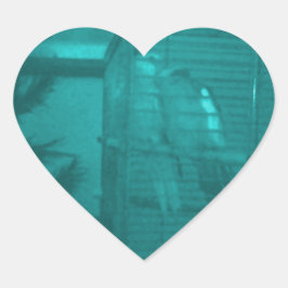 Weihnachts-Romance-Stickers Herz-Aufkleber