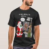 Weihnachts-Röntgenassistent Lustiger Weihnachtsman T-Shirt (Vorderseite)
