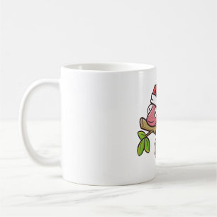 Weihnachts-Rosa Chamäleon Kaffeetasse