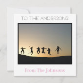 Weihnachts-Rosa-Foto Feiertagskarte (Rückseite)