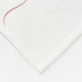 Weihnachts-Rosa-Nutcracker-Wasserfarbe Fleecedecke (Ecke)