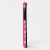 Weihnachts-Rosa-Schneeflocken-Muster Case-Mate iPhone Hülle (Hinten/Links)