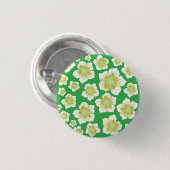 Weihnachts-Rose auf Knopf Button (Vorne & Hinten)