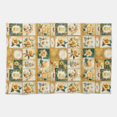 Weihnachts-Rose Collage Geschirrtuch (Horizontal)